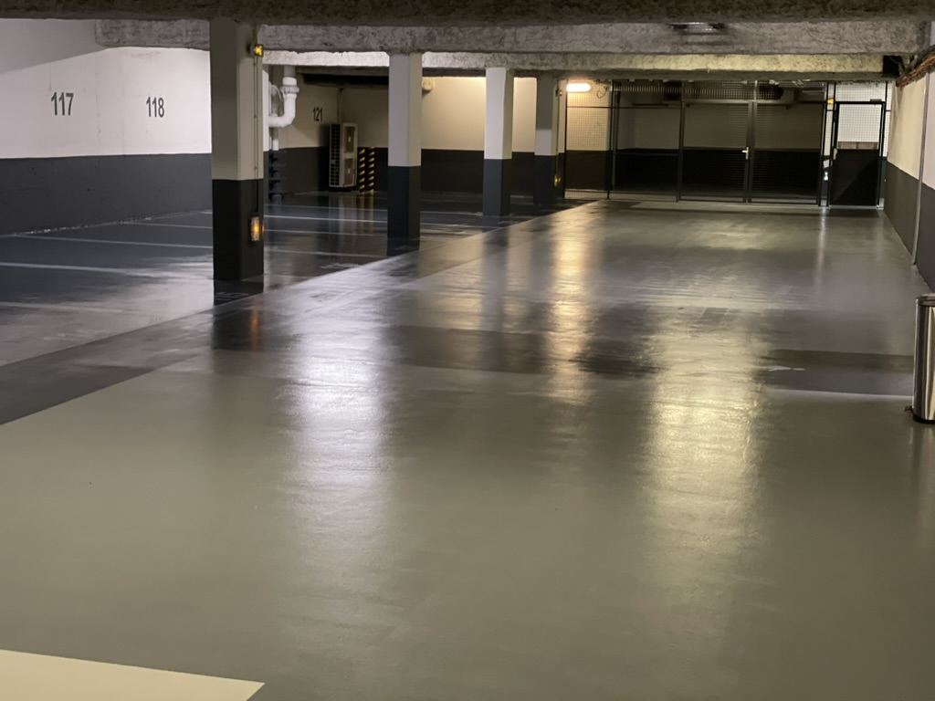 Sol de parking résiné, Boulogne-Billancourt