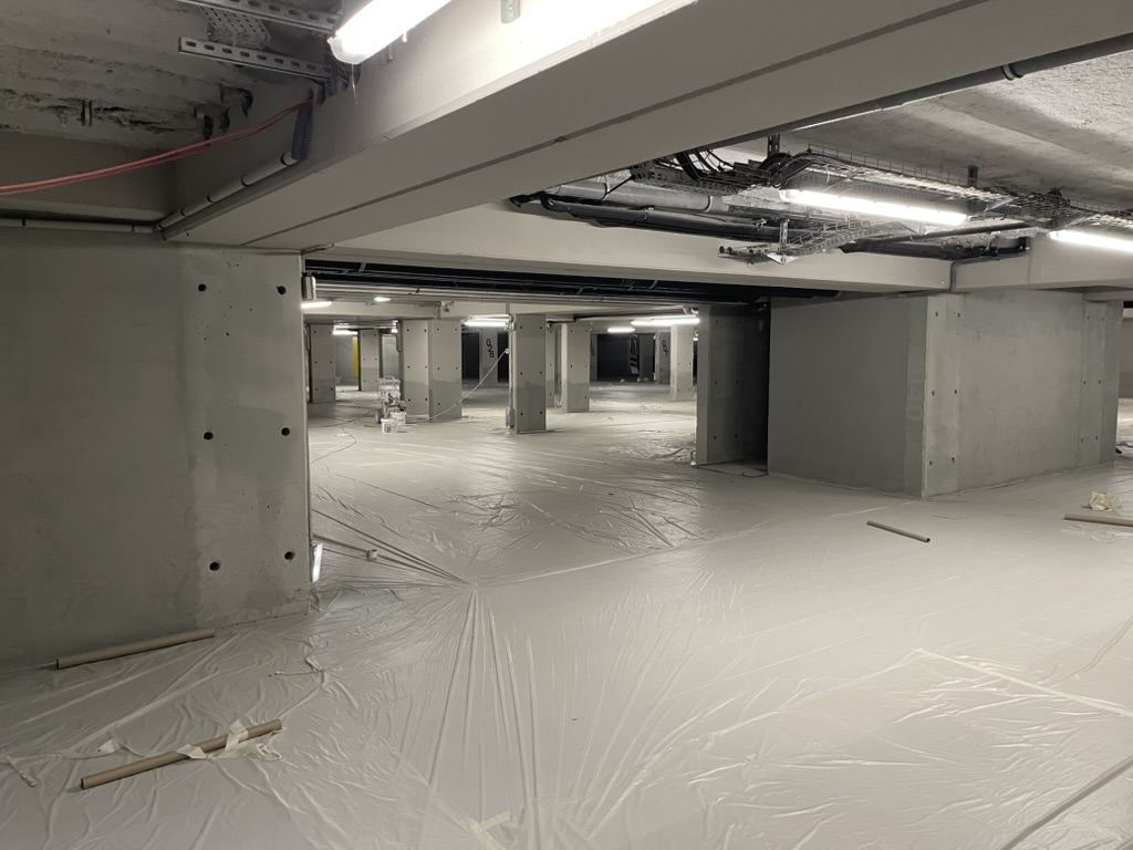 Bâchage de protection avant travaux, Clichy (92)